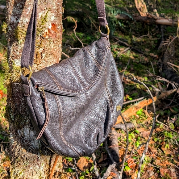 The Sak Deena Mini Crossbody Brown Leather Womens Bag - Picture 7 of 9